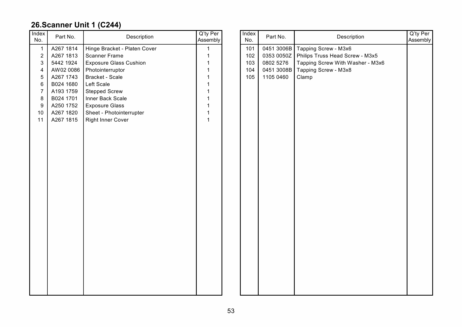 RICOH Aficio JP-8500 C244 Parts Catalog-4